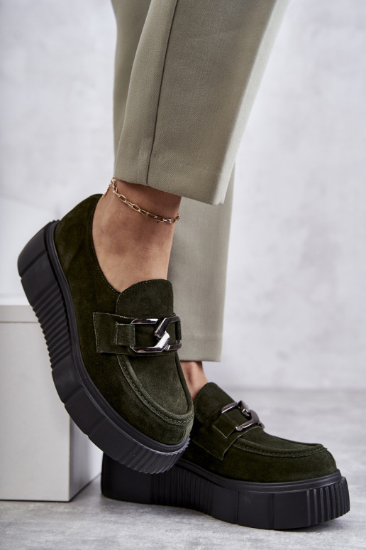 Elegante de camurça sapato com uma plataforma cor cáqui Lemar Tem que serrsol Elegante de camurça sapato com uma plataforma cor cáqui Lemar Tem que serrsol