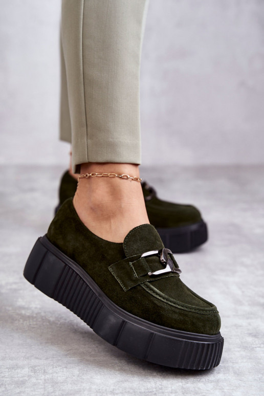 Elegante de camurça sapato com uma plataforma cor cáqui Lemar Tem que serrsol Elegante de camurça sapato com uma plataforma cor cáqui Lemar Tem que serrsol