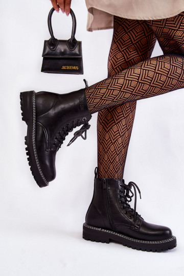 Feminino Botas com uma plataforma Big Star KK274538 cor preta