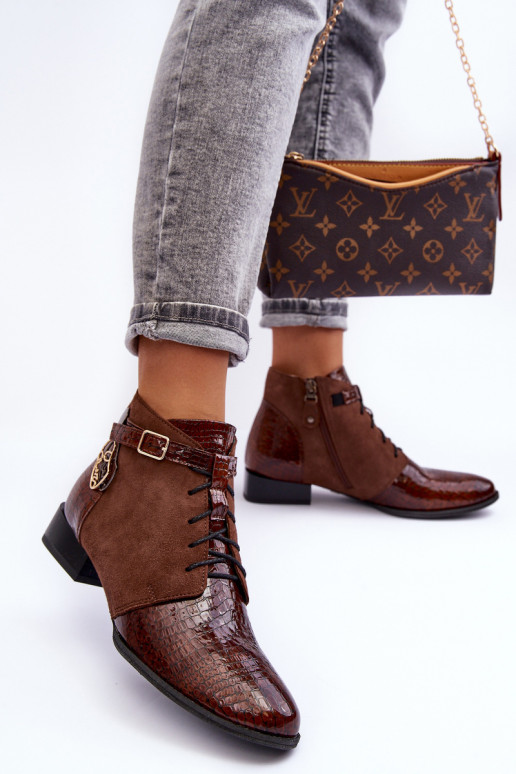 Botas femininas Calçados Tem que serciejka 5743A-02 cor marrom Botas femininas Calçados Tem que serciejka 5743A-02 cor marrom