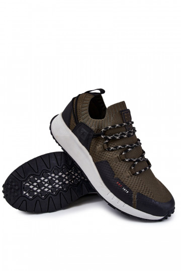 Tênis esportivos masculinos verde-oliva Big Star KK174014 2