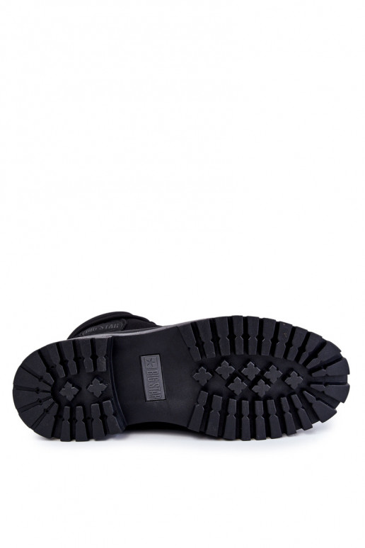 Tem que sercho Botas sapato Memory Foam Big Star KK174206 cor preta Tem que sercho Botas sapato Memory Foam Big Star KK174206 cor preta