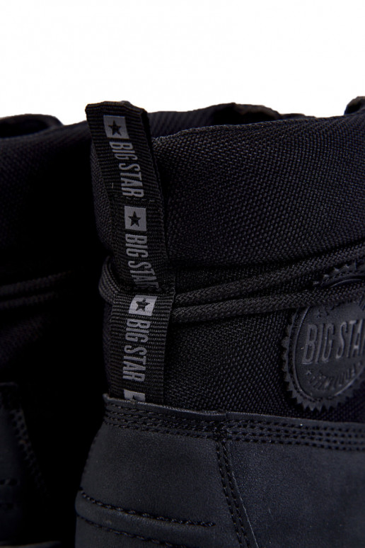 Tem que sercho Botas sapato Memory Foam Big Star KK174206 cor preta Tem que sercho Botas sapato Memory Foam Big Star KK174206 cor preta