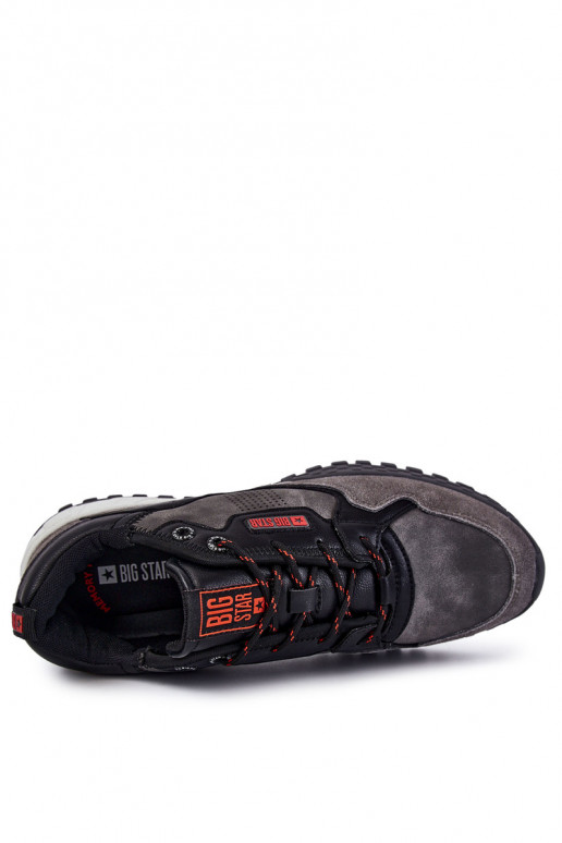 Tem que sercho À modalo clássico tênis Memory Foam Big Star KK174271 cor cinza