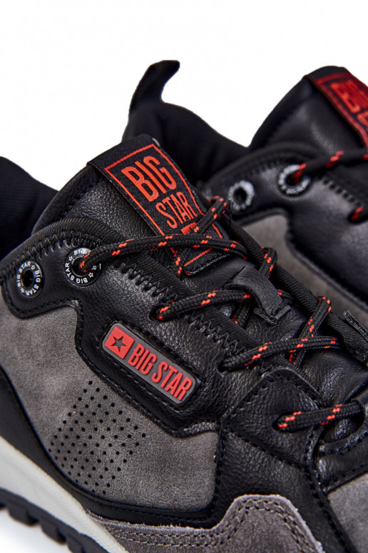 Tem que sercho À modalo clássico tênis Memory Foam Big Star KK174271 cor cinza