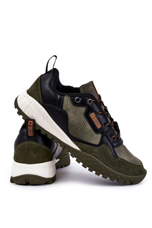 Tem que sercho À modalo clássico tênis Memory Foam Big Star KK174272 cor verde