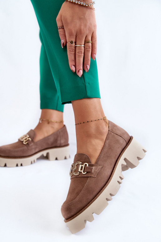 de camurça sapato com enfeites Laura Messi 2489 cor marrom de camurça sapato com enfeites Laura Messi 2489 cor marrom