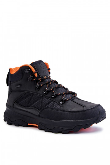 Botas de caminhada masculinas aquecidas Cross Jeans KK1R4018C cor preta