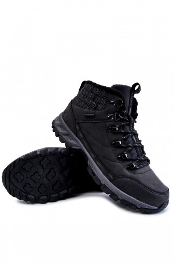 Botas masculinas aquecidas de caminhada Cross Jeans KK1R4022C cor preta 2