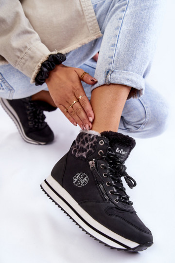 Feminino Botas aquecimento Lee Cooper LCJ-22-31-1448 cor preta 2