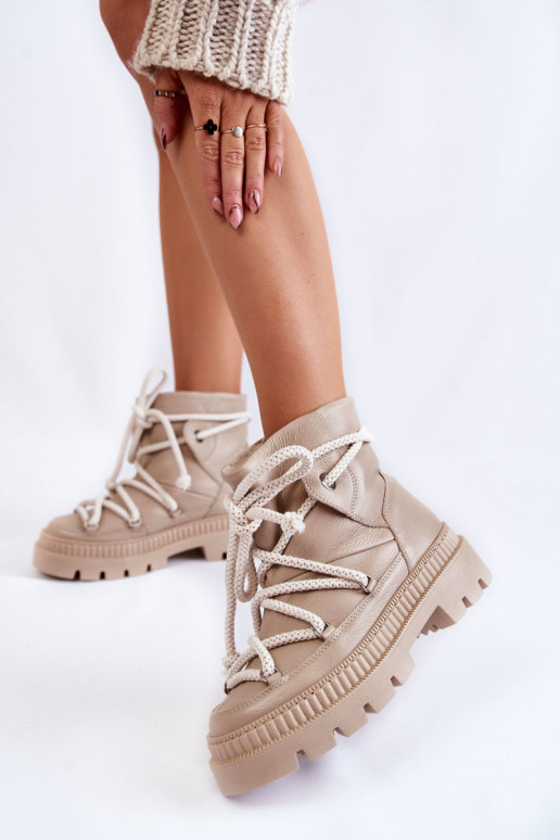 Feminino Elegante Botas Botas de neve bege Kallen Feminino Elegante Botas Botas de neve bege Kallen