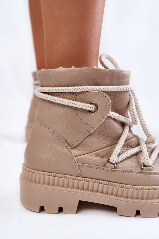 Feminino Elegante Botas Botas de neve bege Kallen Feminino Elegante Botas Botas de neve bege Kallen