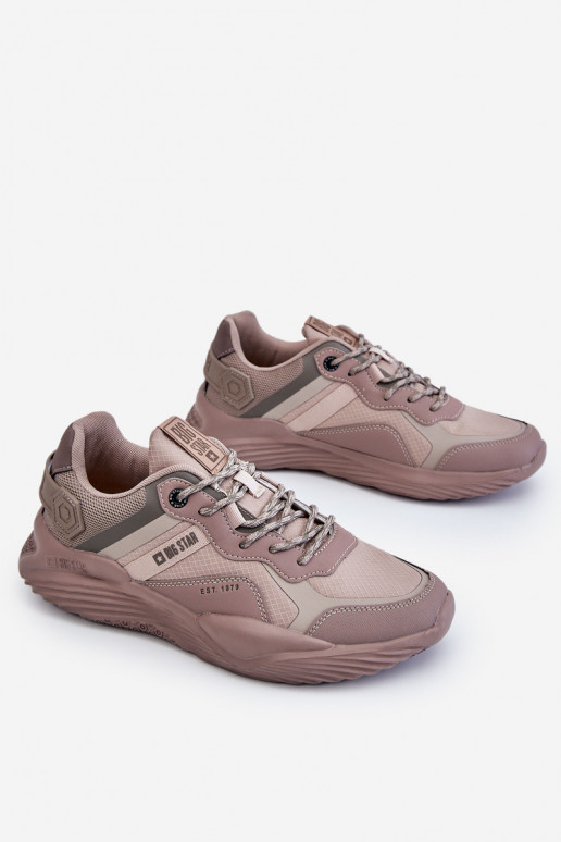 Tem que sercho  À modalo de tênis Memory Foam System Big Star LL174151 bege