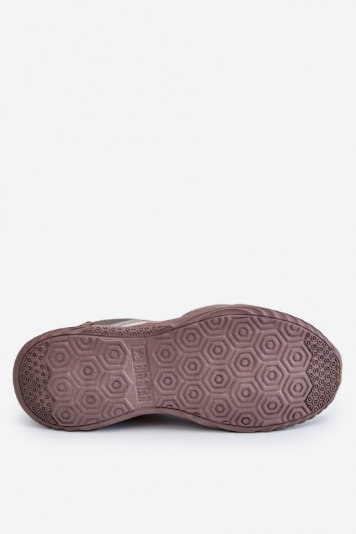 Tem que sercho  À modalo de tênis Memory Foam System Big Star LL174151 bege