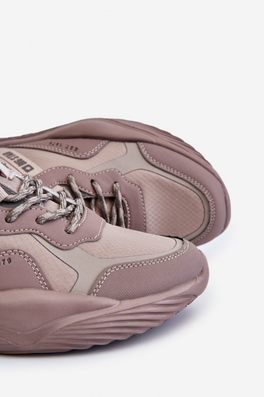 Tem que sercho  À modalo de tênis Memory Foam System Big Star LL174151 bege