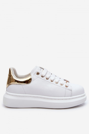 Feminino tênis GOE LL2N4011 Branco-cor dourada