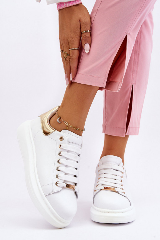 Feminino tênis GOE LL2N4011 Branco-cor dourada Feminino tênis GOE LL2N4011 Branco-cor dourada