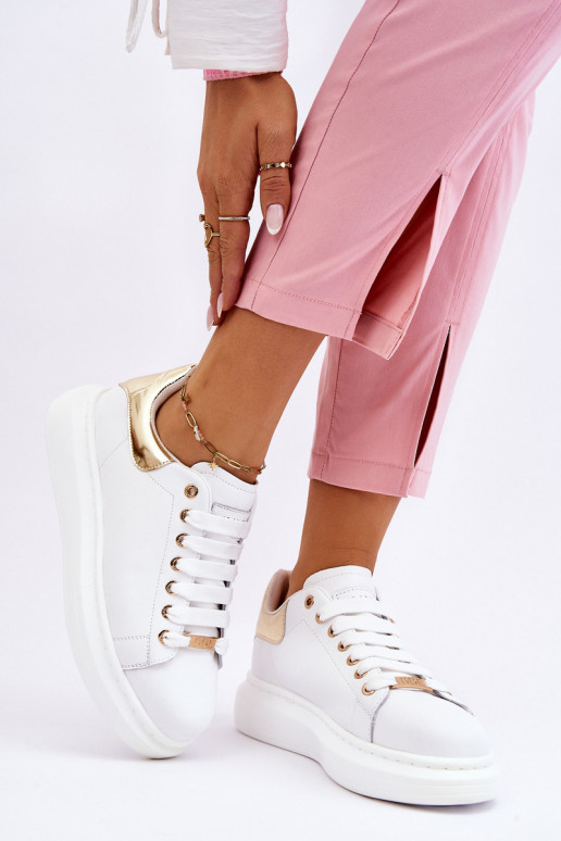 Feminino tênis GOE LL2N4011 Branco-cor dourada Feminino tênis GOE LL2N4011 Branco-cor dourada