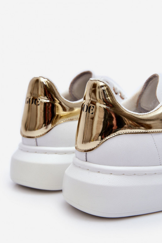 Feminino tênis GOE LL2N4011 Branco-cor dourada Feminino tênis GOE LL2N4011 Branco-cor dourada