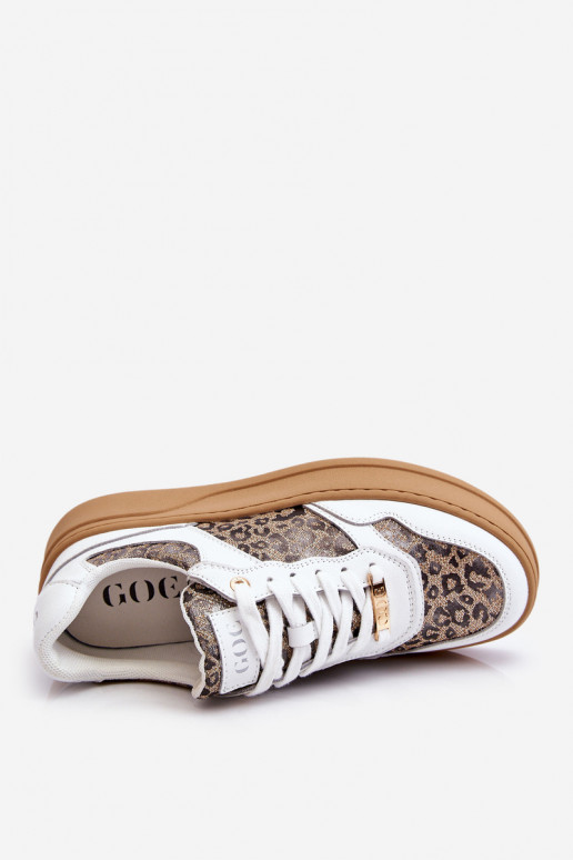 Feminino Tênis confortáveis GOE LL2N4052 Branco-bege Feminino Tênis confortáveis GOE LL2N4052 Branco-bege