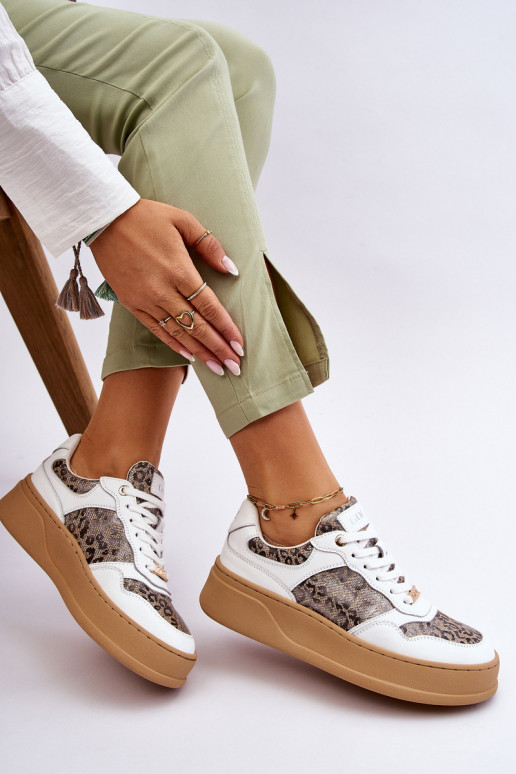 Feminino Tênis confortáveis GOE LL2N4052 Branco-bege Feminino Tênis confortáveis GOE LL2N4052 Branco-bege