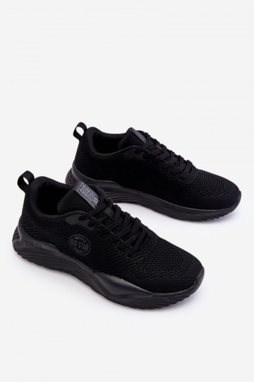 Tem que sercho À modalo de tênis Memory Foam Big Star LL174248 cor preta 2