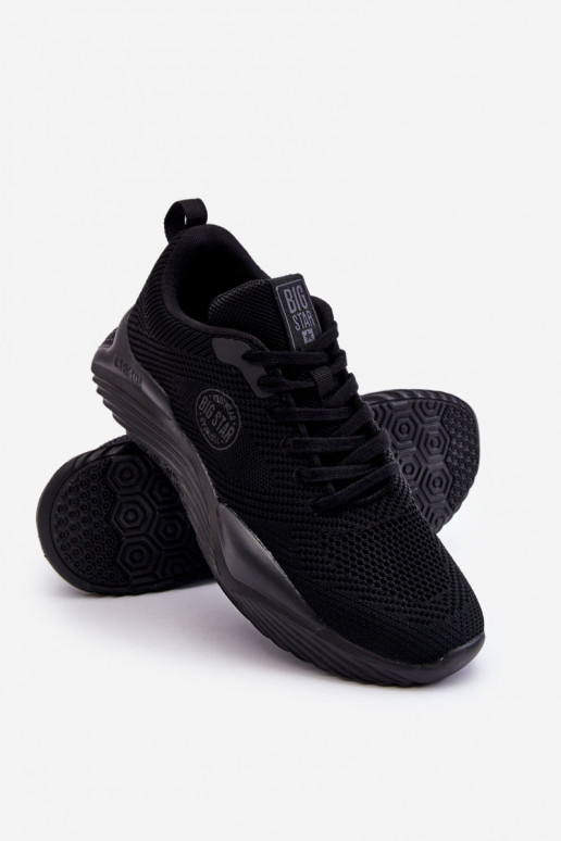 Tem que sercho À modalo de tênis Memory Foam Big Star LL174248 cor preta