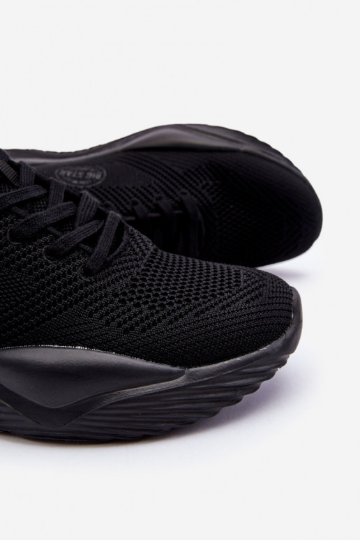 Tem que sercho À modalo de tênis Memory Foam Big Star LL174248 cor preta