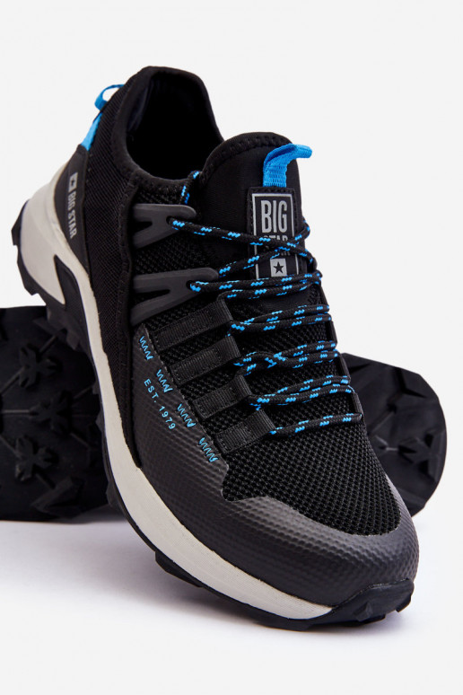 Tem que sercho tênis Memory Foam System Big Star LL174130 cor preta