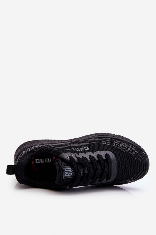 Feminino grade tênis Memory Foam System Big Star LL274662 cor preta Feminino grade tênis Memory Foam System Big Star LL274662 cor preta
