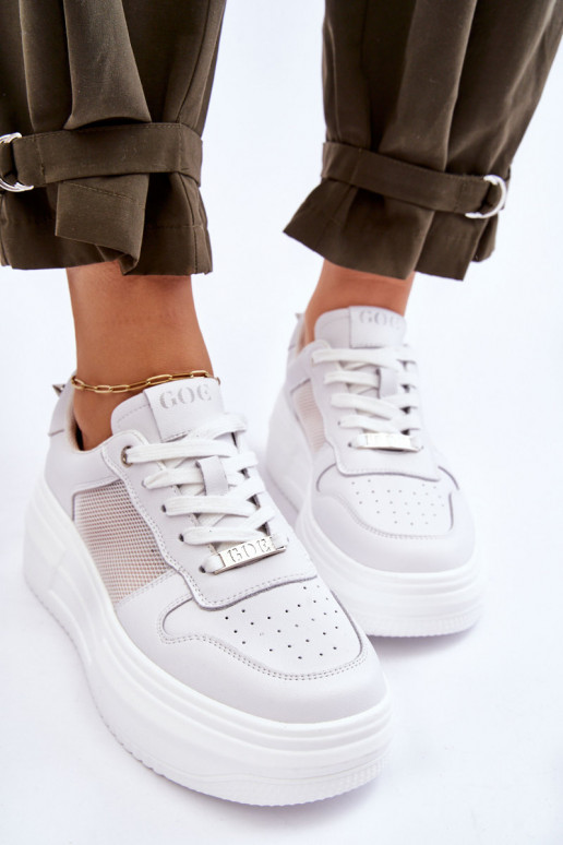 Feminino À modalo clássico tênis GOE LL2N4060 cor branca Feminino À modalo clássico tênis GOE LL2N4060 cor branca