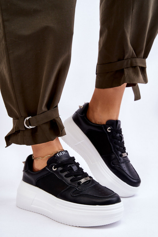 Feminino À modalo clássico tênis GOE LL2N4061 cor preta Feminino À modalo clássico tênis GOE LL2N4061 cor preta