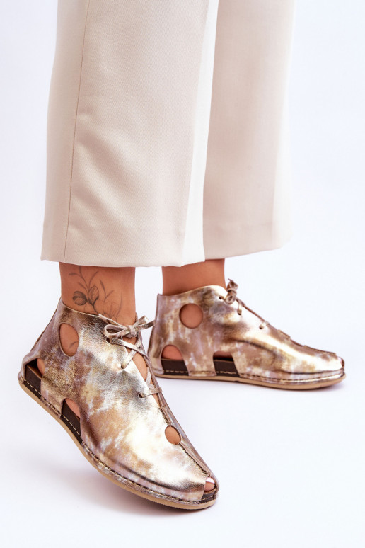 Pele Botas Tem que serciejka 03426-42 cor dourada  Pele Botas Tem que serciejka 03426-42 cor dourada