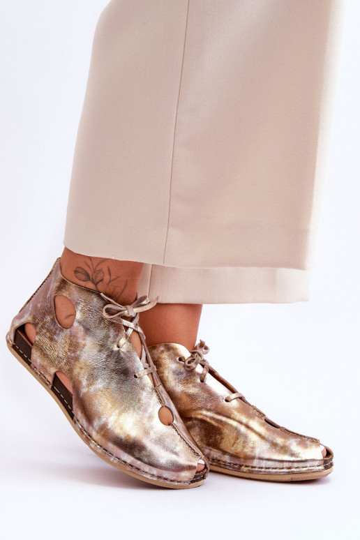 Pele Botas Tem que serciejka 03426-42 cor dourada  Pele Botas Tem que serciejka 03426-42 cor dourada