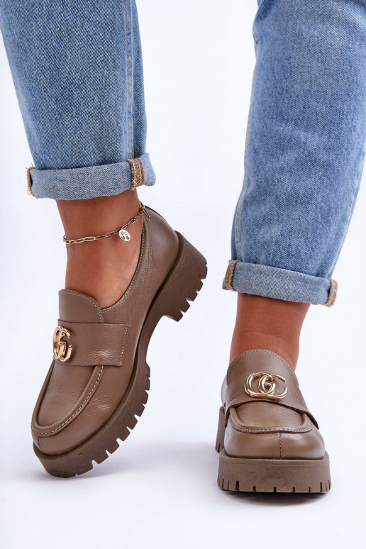 Sapatos de couro natural com enfeites bege Rosefalls Sapatos de couro natural com enfeites bege Rosefalls