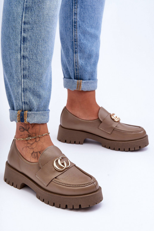 Sapatos de couro natural com enfeites bege Rosefalls Sapatos de couro natural com enfeites bege Rosefalls