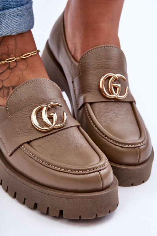 Sapatos de couro natural com enfeites bege Rosefalls Sapatos de couro natural com enfeites bege Rosefalls