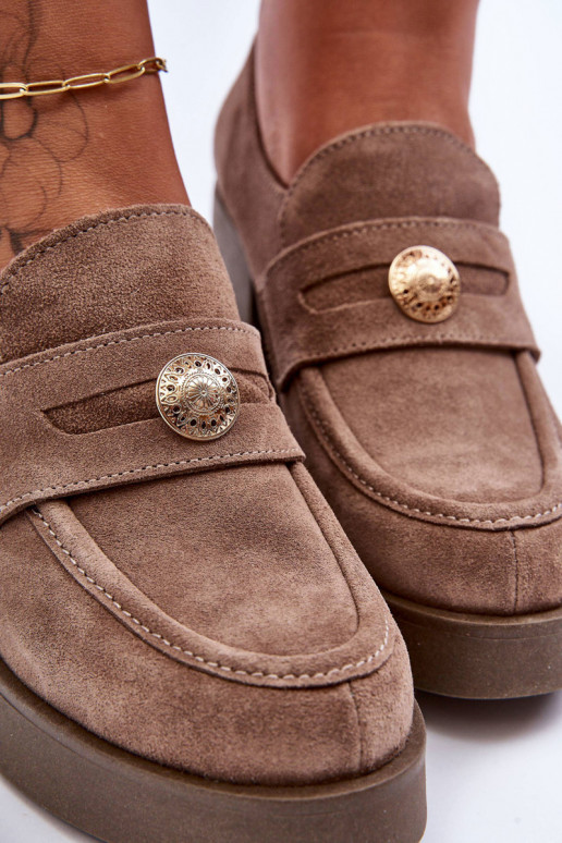 de camurça sapato Feminino com salto bege Lemar Dunadia de camurça sapato Feminino com salto bege Lemar Dunadia