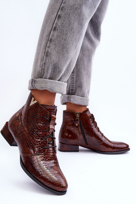 Botas femininas Tem que serciejka 5743C-02 cor marrom Botas femininas Tem que serciejka 5743C-02 cor marrom