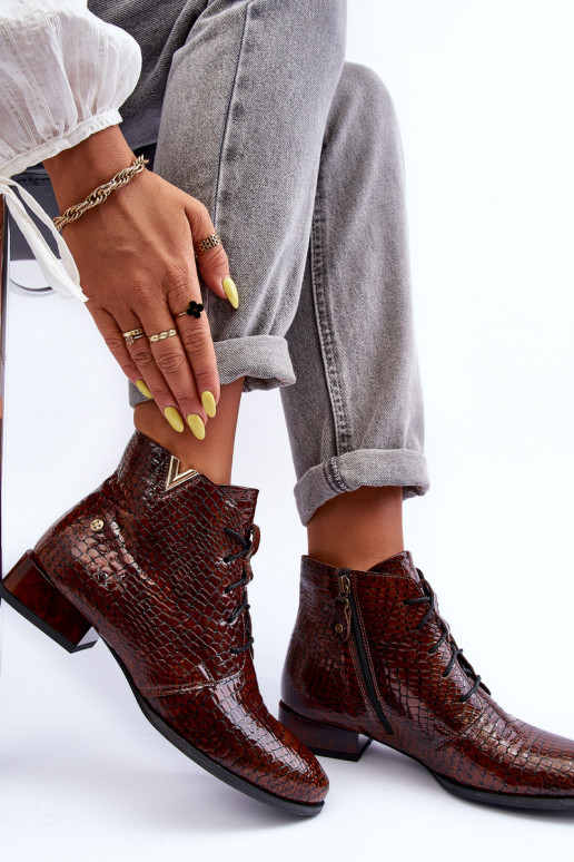 Botas femininas Tem que serciejka 5743C-02 cor marrom Botas femininas Tem que serciejka 5743C-02 cor marrom