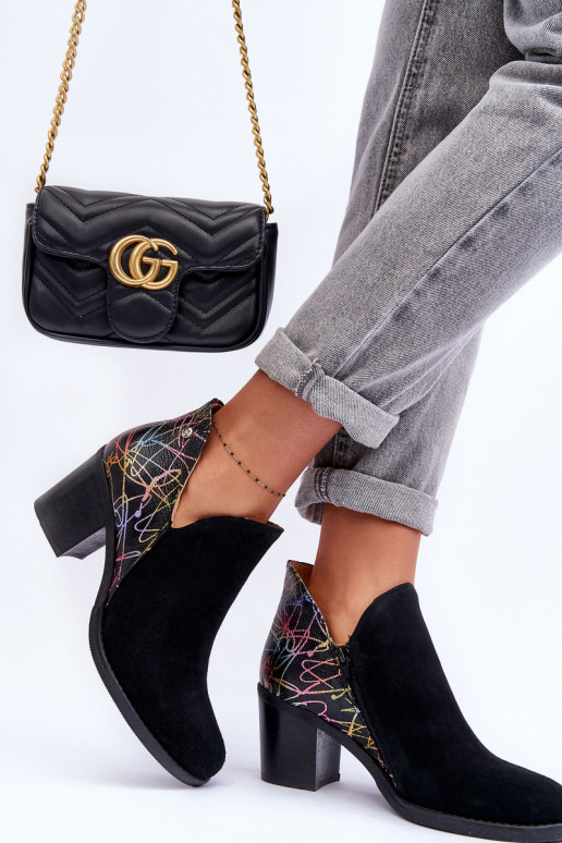 Botas femininas com salto Tem que serciejka 04492-99 cor preta Botas femininas com salto Tem que serciejka 04492-99 cor preta