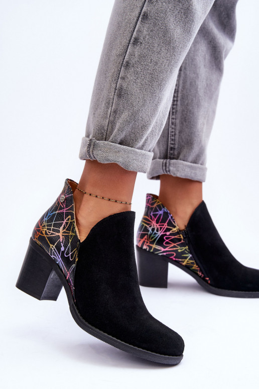 Botas femininas com salto Tem que serciejka 04492-99 cor preta Botas femininas com salto Tem que serciejka 04492-99 cor preta