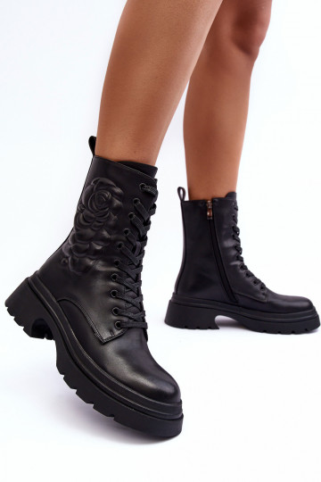 aquecimento Pele botas de montaria altas Botas S.Barski MR870-25 cor preta