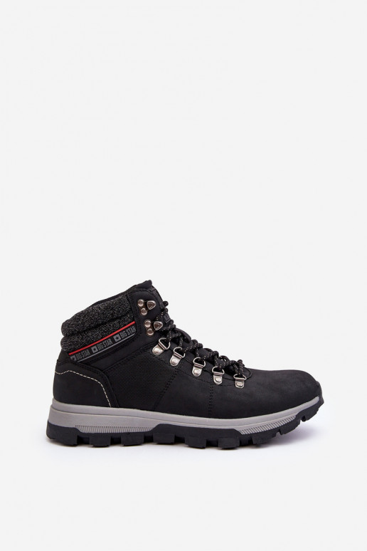 Tem que sercho botas de caminhada Big Star KK174215 cor preta Tem que sercho botas de caminhada Big Star KK174215 cor preta