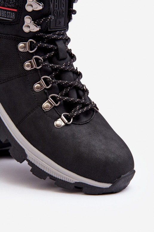 Tem que sercho botas de caminhada Big Star KK174215 cor preta Tem que sercho botas de caminhada Big Star KK174215 cor preta