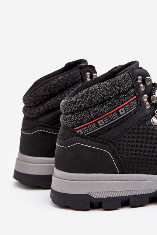 Tem que sercho botas de caminhada Big Star KK174215 cor preta Tem que sercho botas de caminhada Big Star KK174215 cor preta