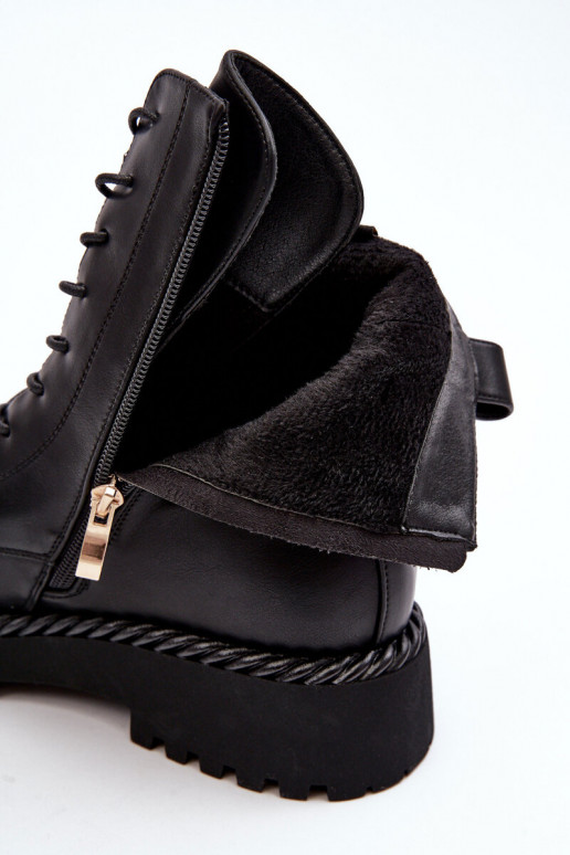 Botas femininas botas de montaria altas com enfeites cor preta S.Barski MR870-68 Botas femininas botas de montaria altas com enfeites cor preta S.Barski MR870-68