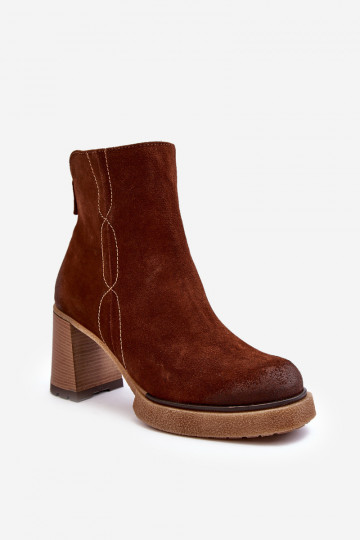 Botas femininas de camurça marrons Lemar Remilda 2