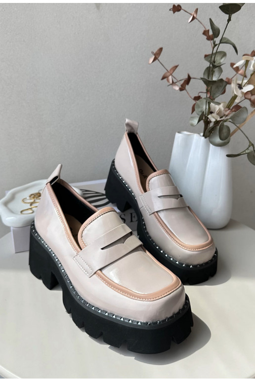 Pele Feminino Mocassins D&A MR870-32 bege Pele Feminino Mocassins D&A MR870-32 bege