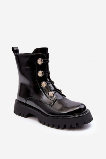 Feminino aquecimento Botas Com decoraçõesi Guzikami D&A MR870-51 cor preta 2